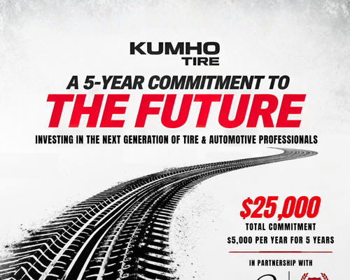 KUMHO TIRE U.S.A. PLEDGES $25,000 TO TIRE INDUSTRY ASSOCIATION SCHOLARSHIP FUND