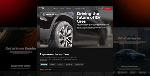 Kumho Tire USA 2026 website redesign
